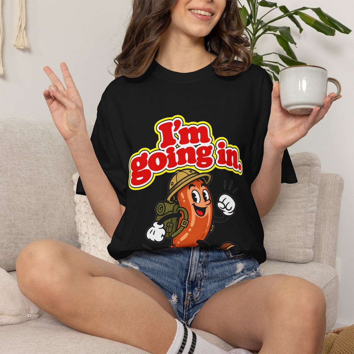 I'm going in – Playera Unisex Retro | ANM Wear